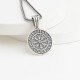 Glorria Sterling Silver Viking Vegvisir Compass Necklace Glorria Sterling Silver Viking Vegvisir Compass Necklace