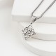 Glorria Sterling Silver Medieval Knot Necklace Glorria Sterling Silver Medieval Knot Necklace