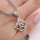 Glorria Sterling Silver Medieval Knot Necklace Glorria Sterling Silver Medieval Knot Necklace