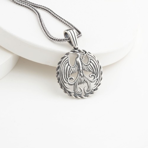 Glorria Sterling Silver Phoenix Necklace