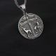Glorria Sterling Silver Viking Medallion Necklace Glorria Sterling Silver Viking Medallion Necklace