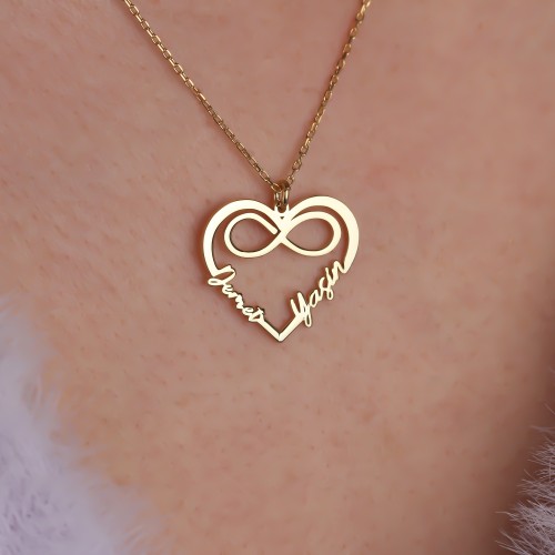 Glorria 925k Sterling Silver Infinity Necklace