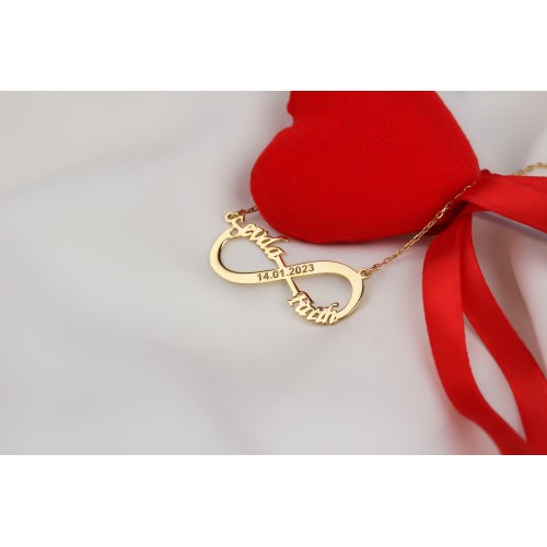 Glorria 925k Sterling Silver Infinity Necklace Glorria 925k Sterling Silver Infinity Necklace