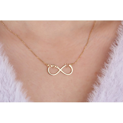 Glorria 925k Sterling Silver Infinity Necklace Glorria 925k Sterling Silver Infinity Necklace