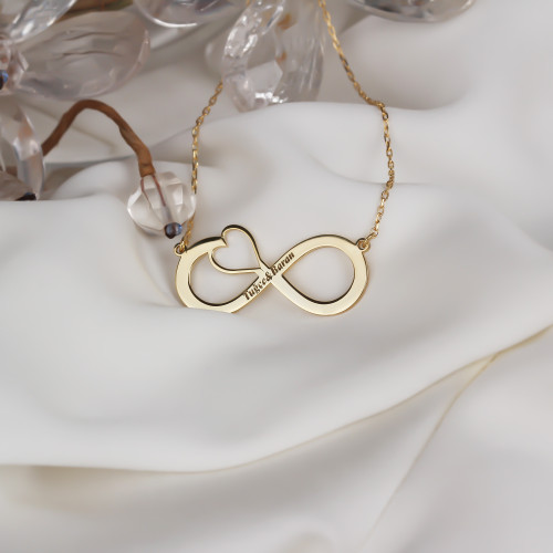 Glorria 925k Sterling Silver Infinity Necklace