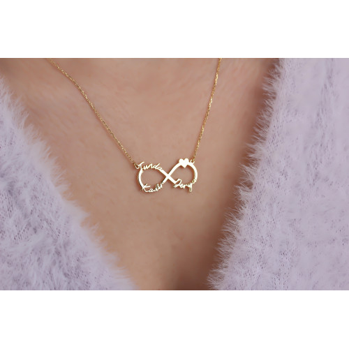 Glorria 925k Sterling Silver Infinity Necklace Glorria 925k Sterling Silver Infinity Necklace