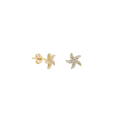 Glorria 14k Solid Gold Starfish Earring Glorria 14k Solid Gold Starfish Earring