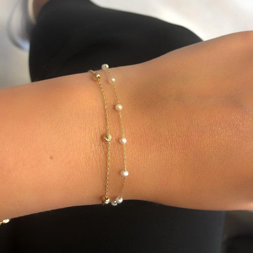 Glorria 14k Solid Gold Dorika Bracelet Glorria 14k Solid Gold Dorika Bracelet