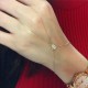 Glorria 14k Solid Gold Hamsa Shahmaran Bracelet