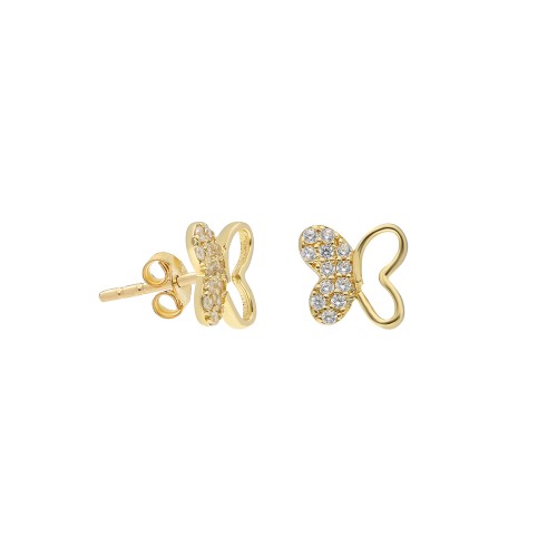 Glorria 14k Solid Gold Butterfly Earring Glorria 14k Solid Gold Butterfly Earring