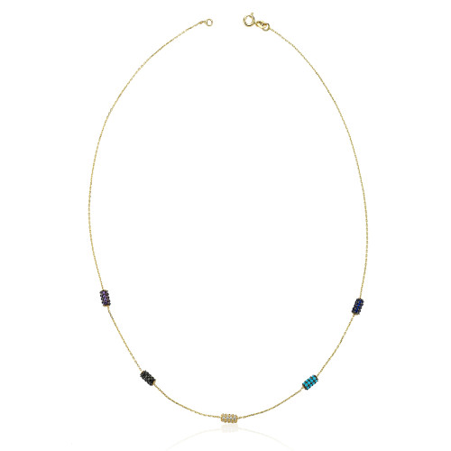 Glorria 14k Solid Gold Fantasy Necklace Glorria 14k Solid Gold Fantasy Necklace