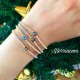 Glorria 14k Solid Gold Evil Eye Bracelet Glorria 14k Solid Gold Evil Eye Bracelet