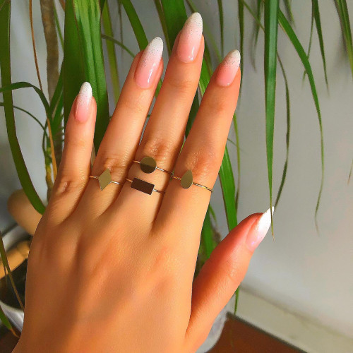 Glorria 14k Solid Gold Plate Ring Glorria 14k Solid Gold Plate Ring