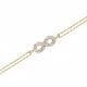 Glorria 14k Solid Gold Infinity Bracelet