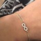 Glorria 14k Solid Gold Infinity Bracelet