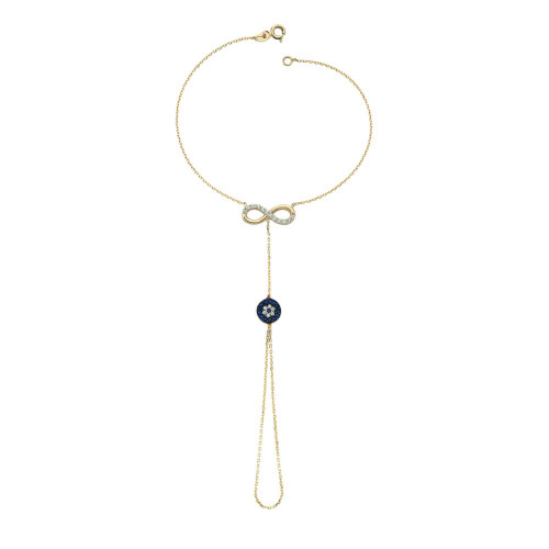 Glorria 14k Solid Gold Infinity Shahmeran Bracelet Glorria 14k Solid Gold Infinity Shahmeran Bracelet
