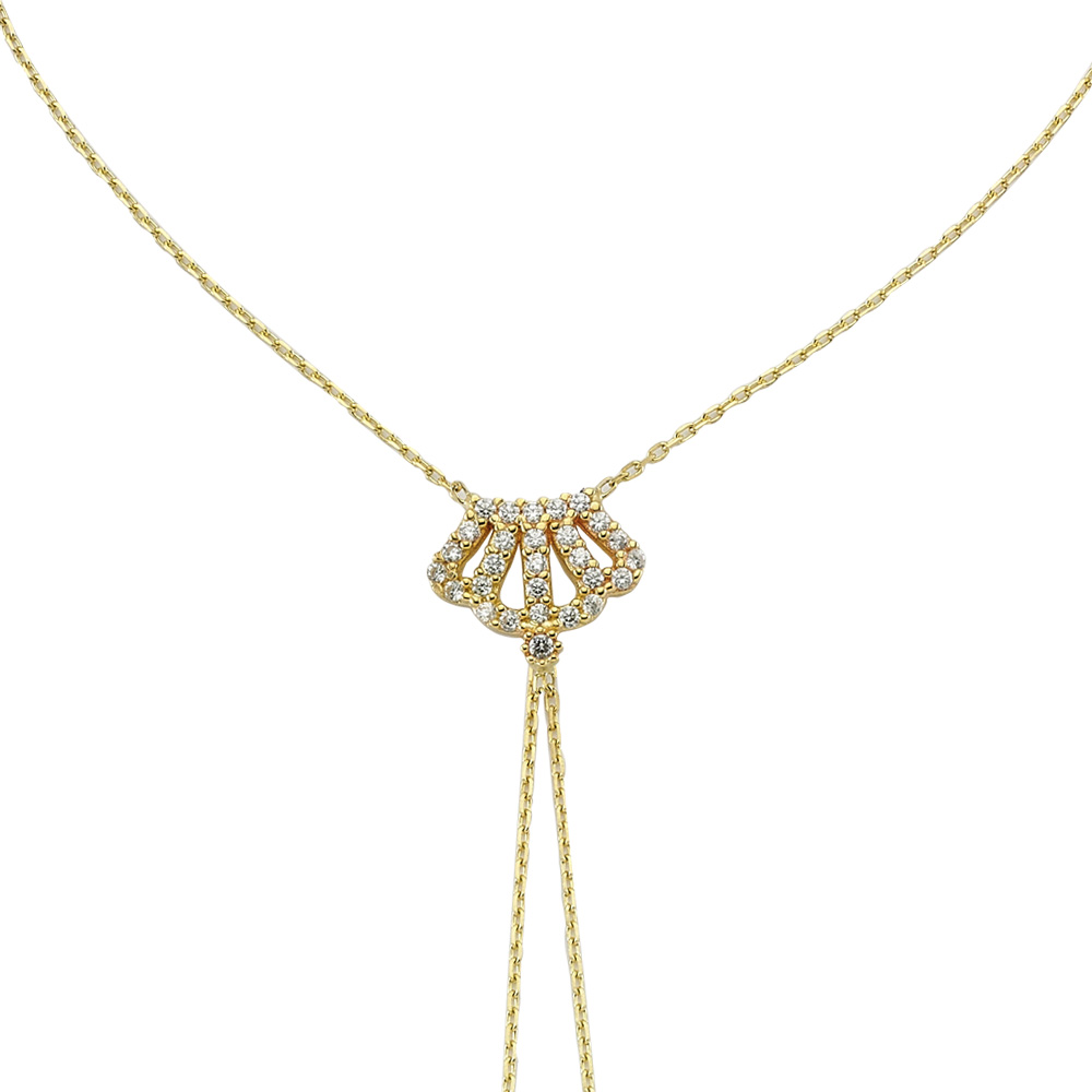 Glorria 14k Solid Gold Crown Shahmaran Bracelet