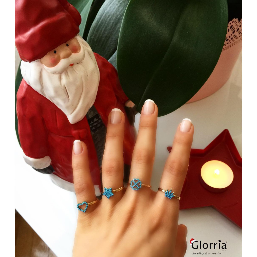 Glorria 14k Solid Gold Crown Ring Glorria 14k Solid Gold Crown Ring