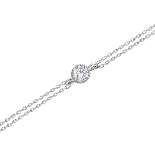 Glorria 14k Solid Gold Solitaire Bracelet