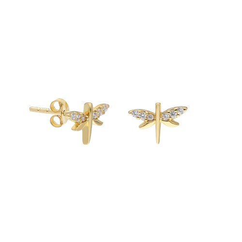 Glorria 14k Solid Gold Angel Earring Glorria 14k Solid Gold Angel Earring