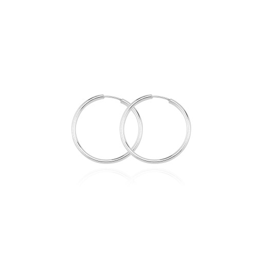 Glorria 925k Sterling Silver 1 cm Circle Earring Glorria 925k Sterling Silver 1 cm Circle Earring