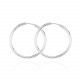 Glorria 925k Sterling Silver 3,5 cm Circle Earring