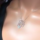 Glorria 925k Sterling Silver Monther Baby Necklace