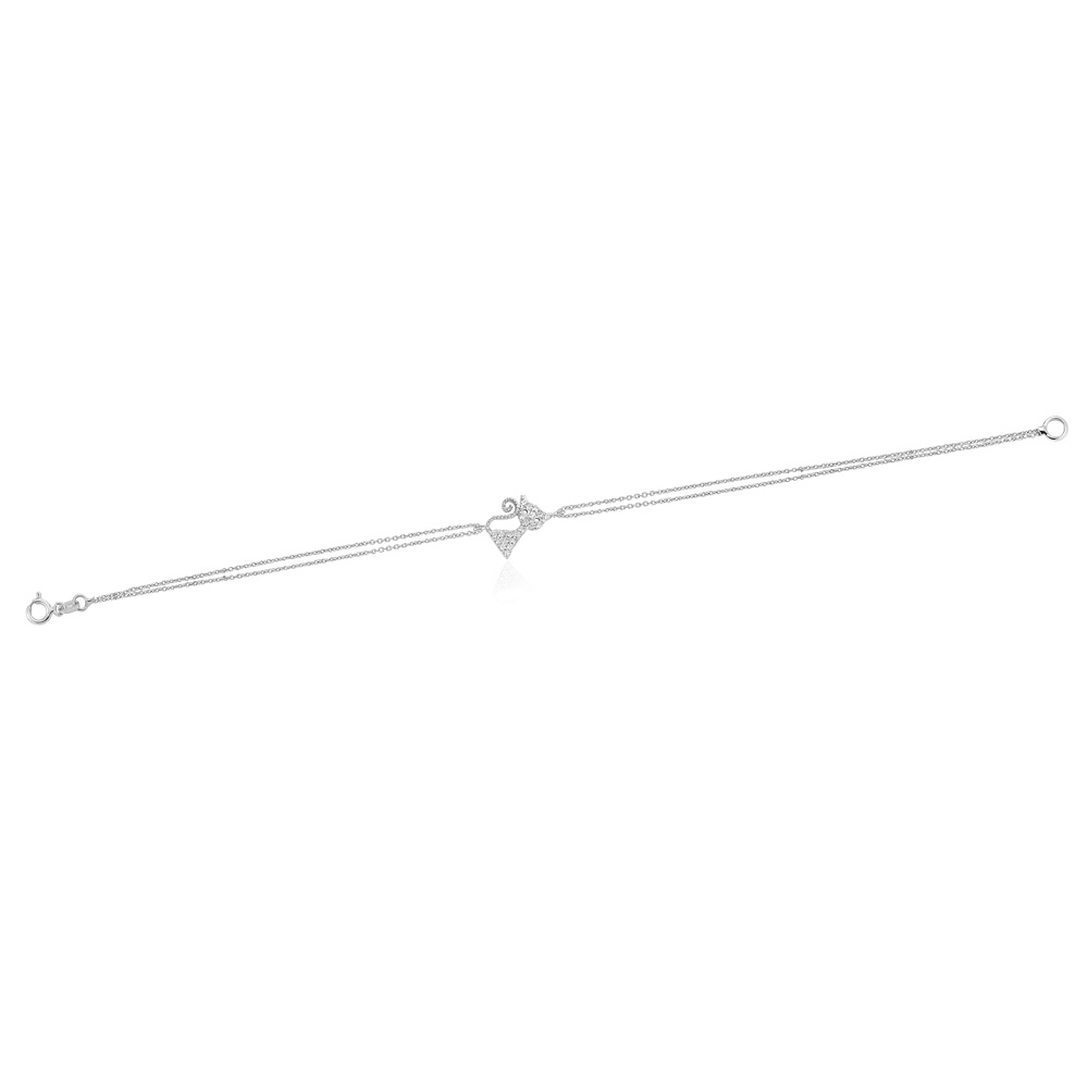 Glorria 925k Sterling Silver Cat Bracelet Glorria 925k Sterling Silver Cat Bracelet