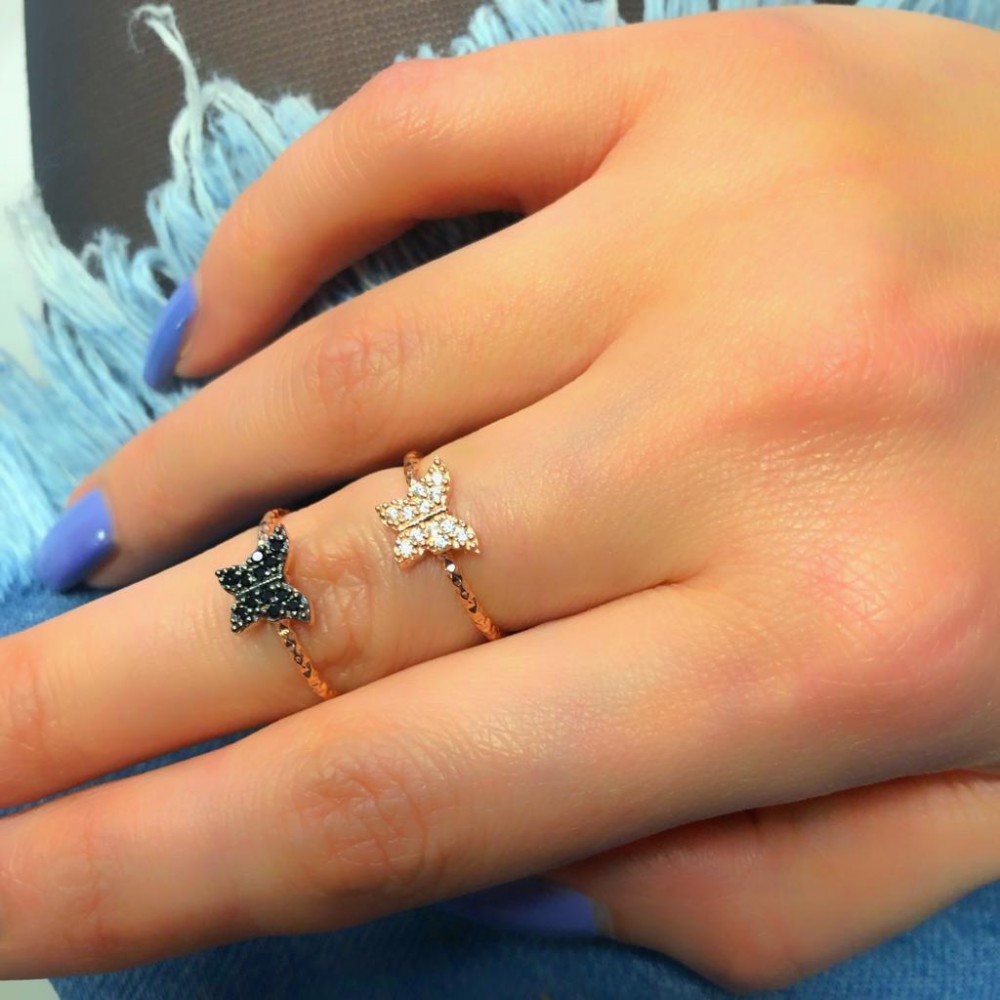 Glorria 925k Sterling Silver Butterfly Ring Glorria 925k Sterling Silver Butterfly Ring