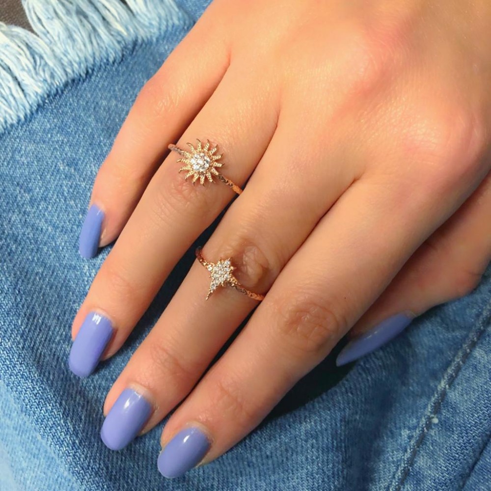 Glorria 925k Sterling Silver Polar Star Ring Glorria 925k Sterling Silver Polar Star Ring