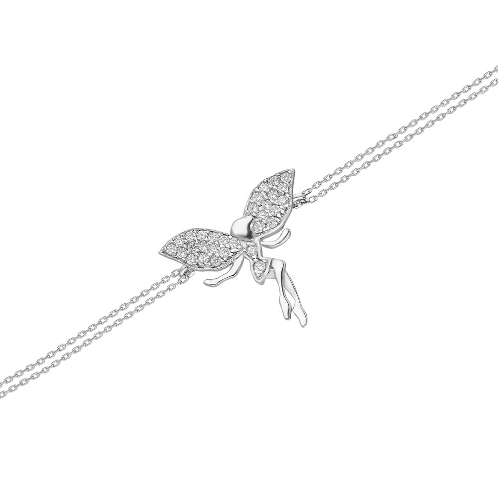 Glorria 925k Sterling Silver Angel Bracelet