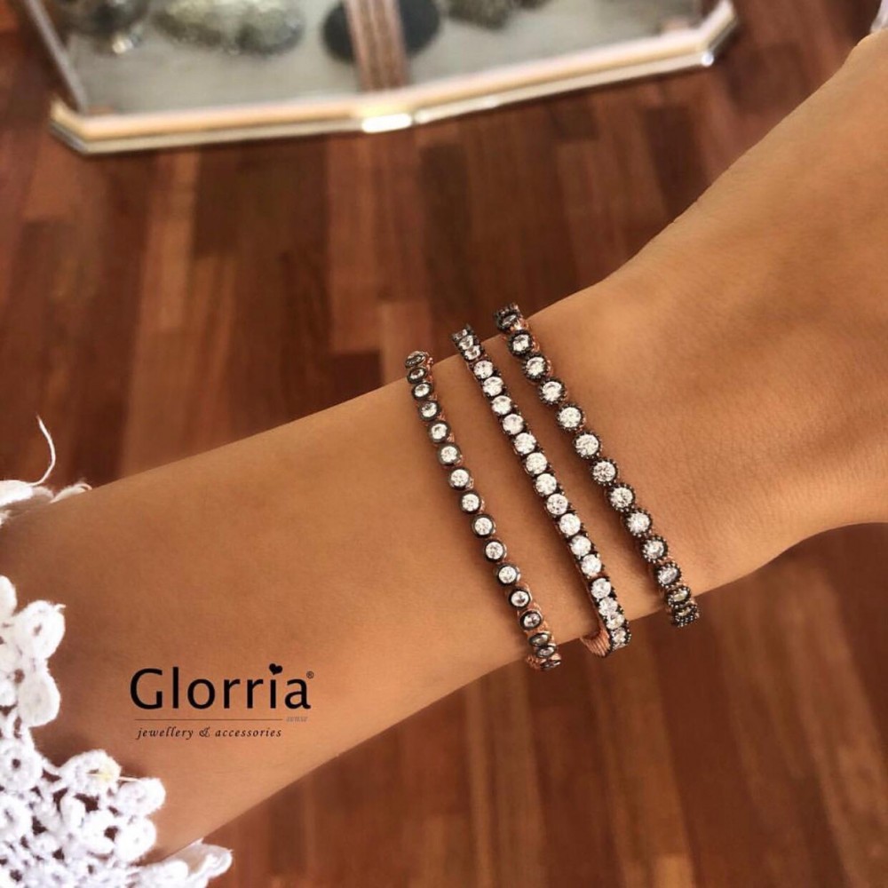 Glorria 925k Sterling Silver Waterway Bracelet
