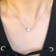 Glorria Silver Single Pearl Necklace