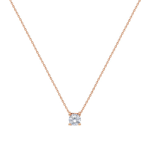 Glorria 925k Sterling Silver Solitaire Necklace Glorria 925k Sterling Silver Solitaire Necklace