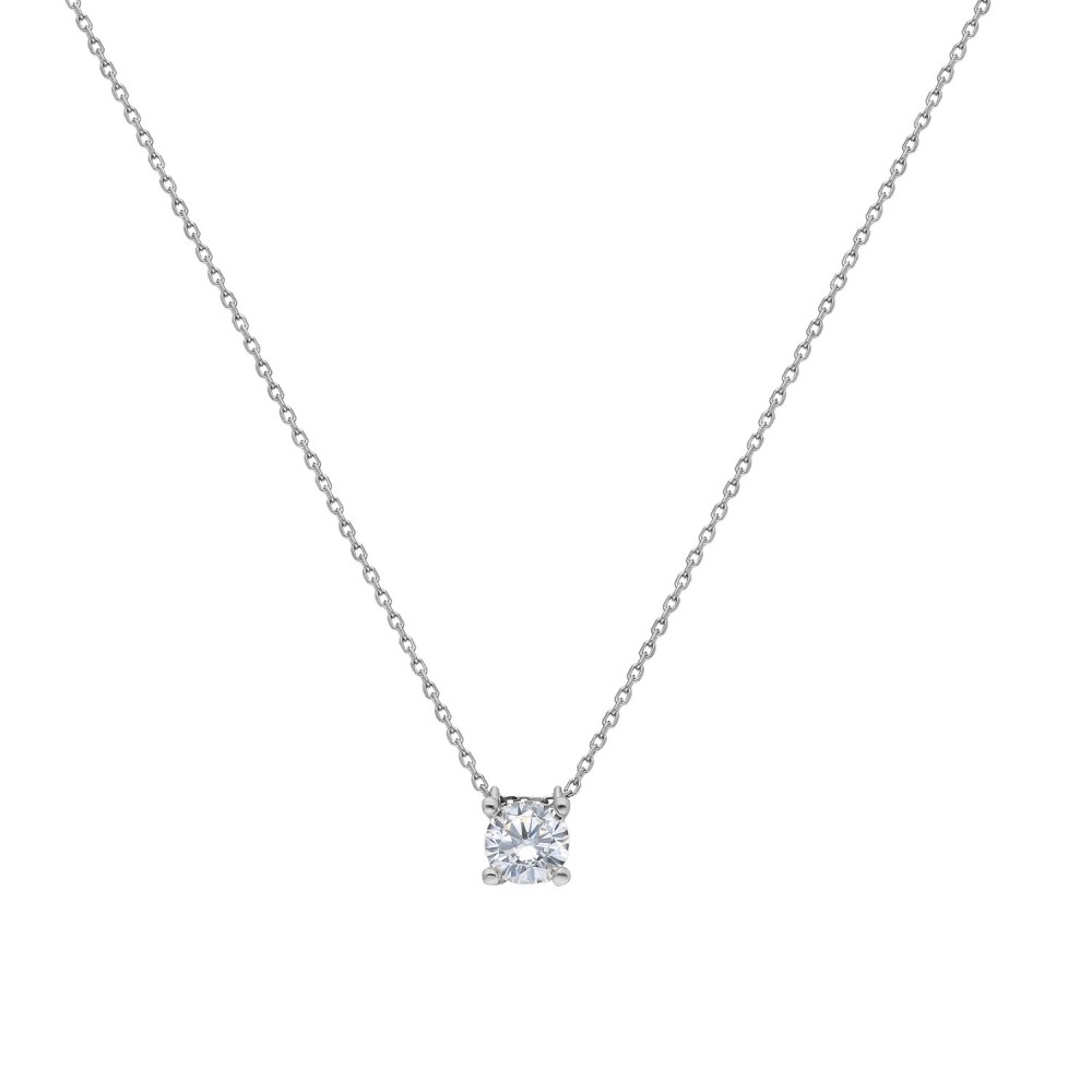 Glorria 925k Sterling Silver Solitaire Necklace Glorria 925k Sterling Silver Solitaire Necklace