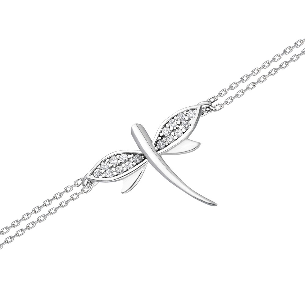 Glorria 925k Sterling Silver Dragonfly Bracelet
