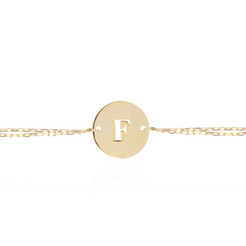 Glorria 925k Sterling Silver Personalized Letter Plate Silver Bracelet GLR677B Glorria 925k Sterling Silver Personalized Letter Plate Silver Bracelet GLR677B
