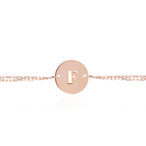 Glorria 925k Sterling Silver Personalized Letter Plate Silver Bracelet GLR677B Glorria 925k Sterling Silver Personalized Letter Plate Silver Bracelet GLR677B