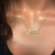 Glorria 925k Sterling Silver Personalized Name Silver Necklace GLR508