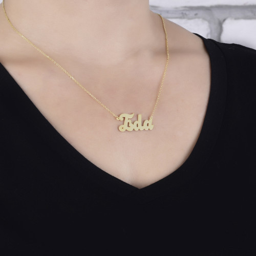 Glorria 925k Sterling Silver Personalized Name Silver Necklace GLR501 Glorria 925k Sterling Silver Personalized Name Silver Necklace GLR501