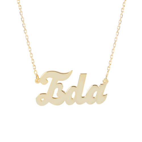 Glorria 925k Sterling Silver Personalized Name Silver Necklace GLR501 Glorria 925k Sterling Silver Personalized Name Silver Necklace GLR501