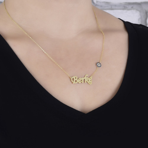 Glorria 925k Sterling Silver Personalized Name Silver Necklace GLR507 Glorria 925k Sterling Silver Personalized Name Silver Necklace GLR507