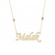 Glorria 925k Sterling Silver Personalized Name Silver Necklace GLR508