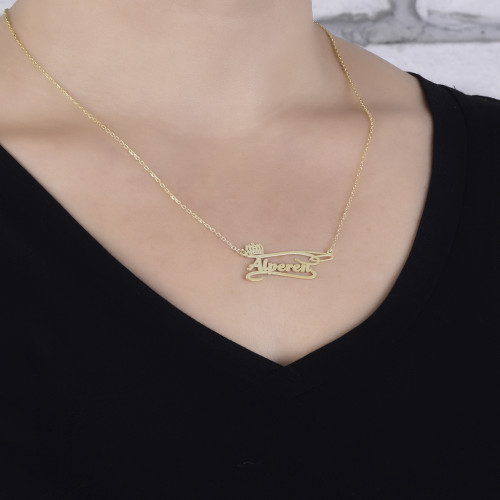 Glorria 925k Sterling Silver Personalized Name Silver Necklace GLR530 Glorria 925k Sterling Silver Personalized Name Silver Necklace GLR530