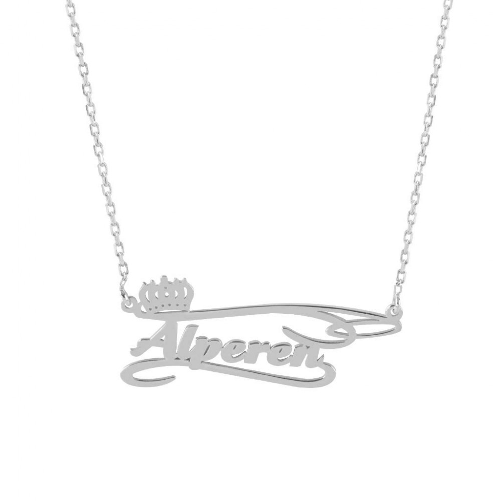 Glorria 925k Sterling Silver Personalized Name Silver Necklace GLR530