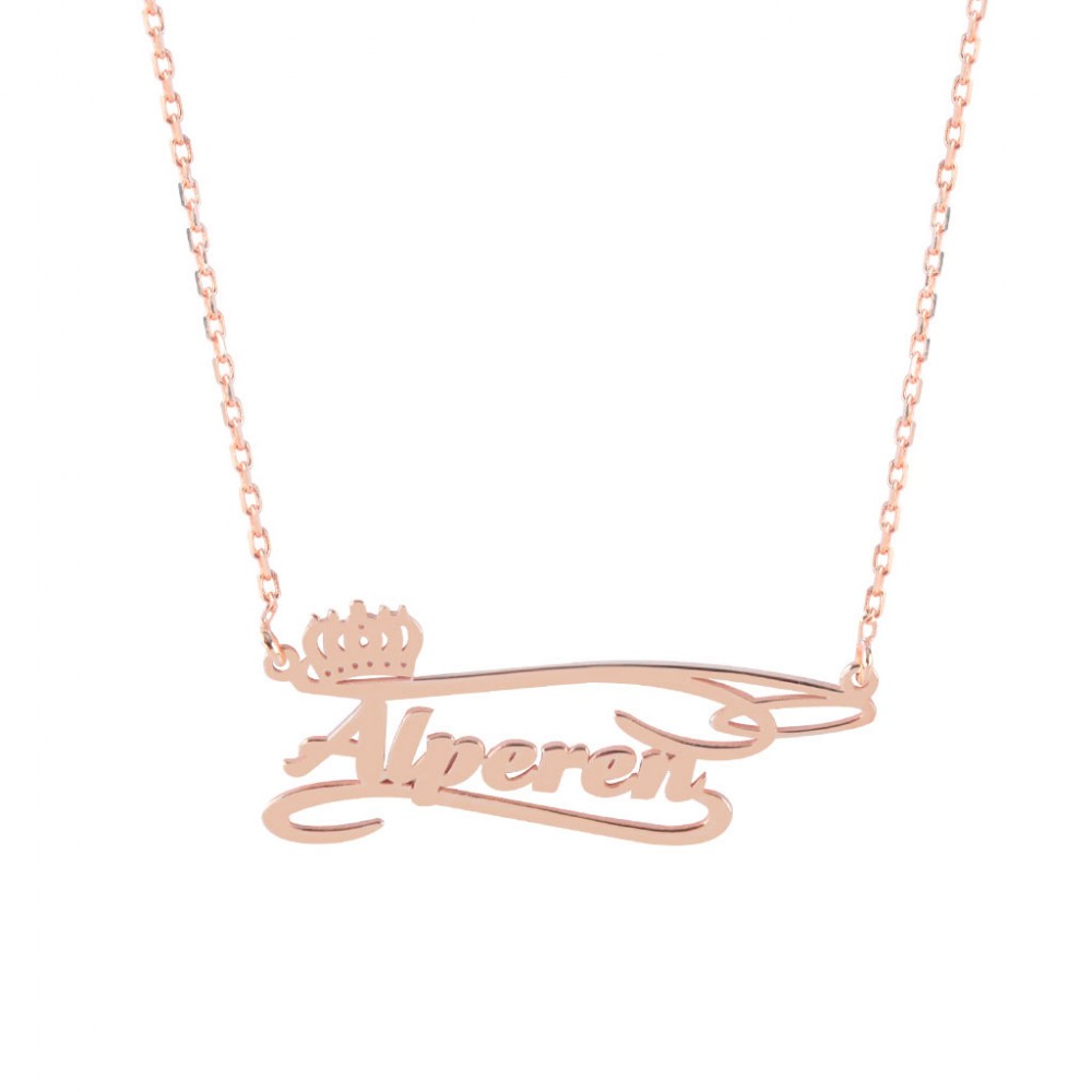 Glorria 925k Sterling Silver Personalized Name Silver Necklace GLR530