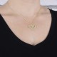 Glorria 925k Sterling Silver Personalized Name Heart Silver Necklace GLR602