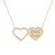 Glorria 925k Sterling Silver Personalized Name Heart Silver Necklace GLR597