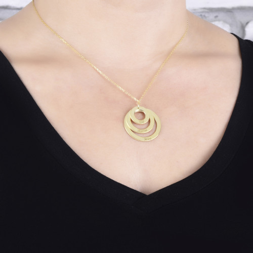 Glorria 925k Sterling Silver Personalized 3 Name Silver Necklace GLR575 Glorria 925k Sterling Silver Personalized 3 Name Silver Necklace GLR575