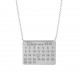 Glorria 925k Sterling Silver Personalized Calendar Silver Necklace GLR647